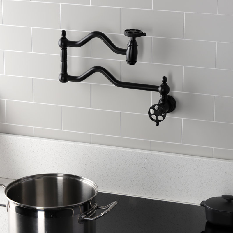 Robinet de cuisine en laiton Kingston, Noir mat