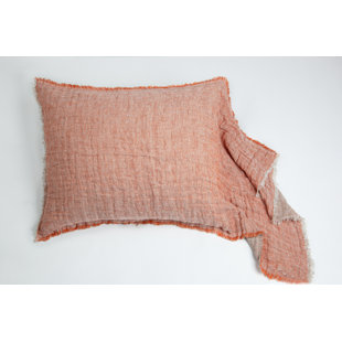 KENT LINEN SHAM, TANGERINE, STANDARD