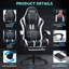 Fauteuil de jeu ergonomique avec haut-parleurs de massage Hoffree-1376994905
