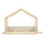 Lit simple à baldaquin avec panneaux latéraux rembourrés en velours, auvent en gaze respirante, base de lit plateforme à rembourrage doux, lit moderne à assemblage facile pour la chambre à coucher, chambre d'amis-1294753571