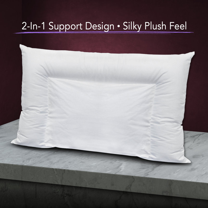 Crescent Premium Plush Polyfill Pillow, King