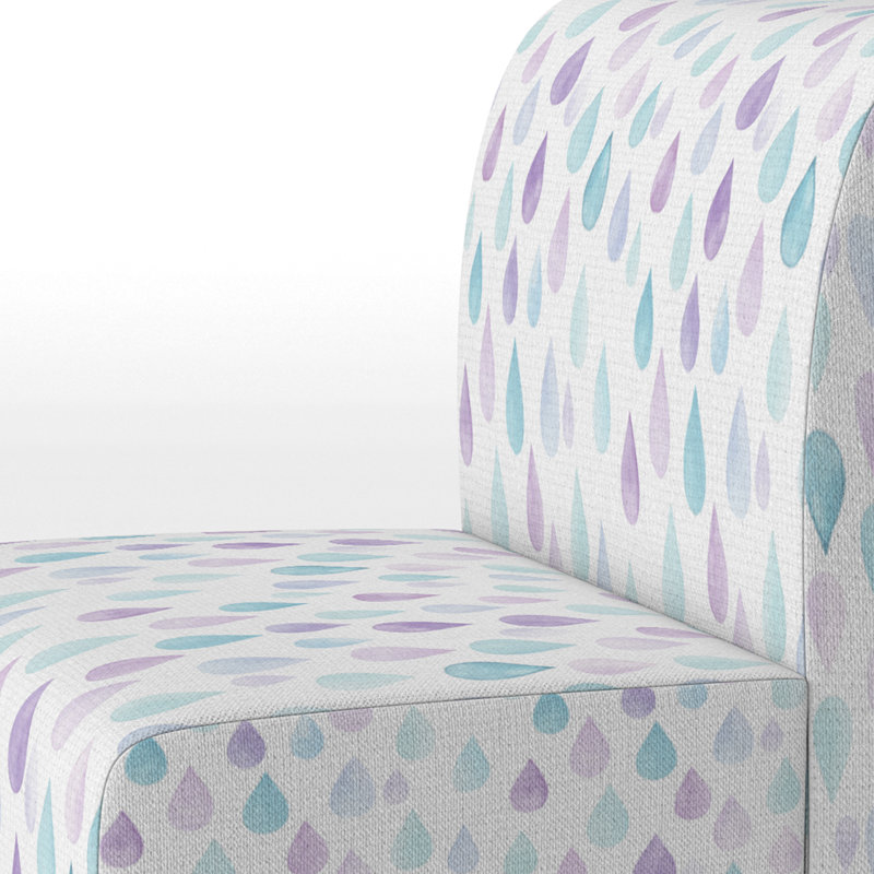 Fauteuil de chambre Kids Raindrops, Pantoufle sans accoudoirs