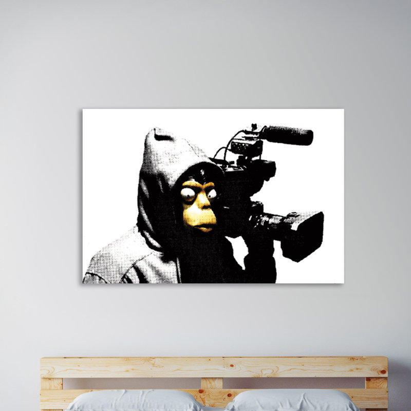 Film by Banksy - Wrapped Canvas Print, 61 cm H x 91 cm W x 4 cm D