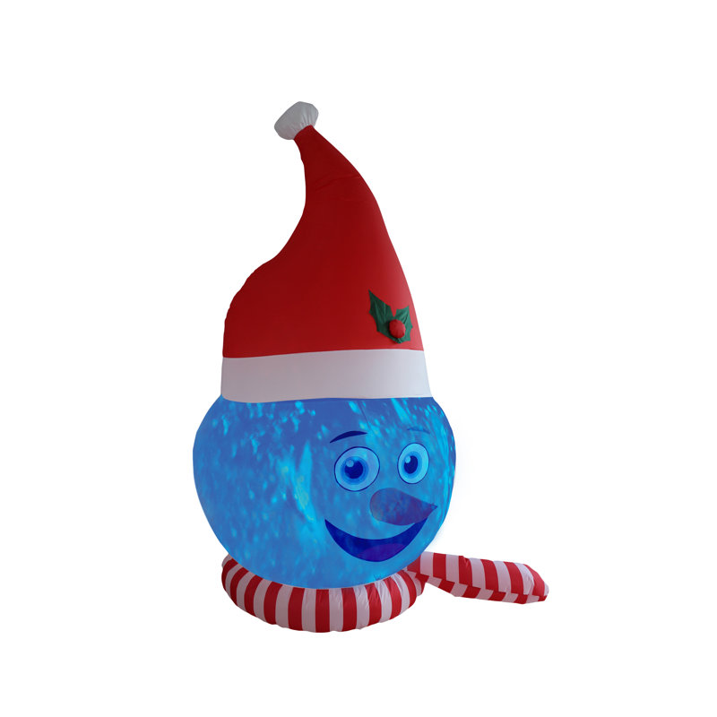 Tête de bonhomme de neige gonflable