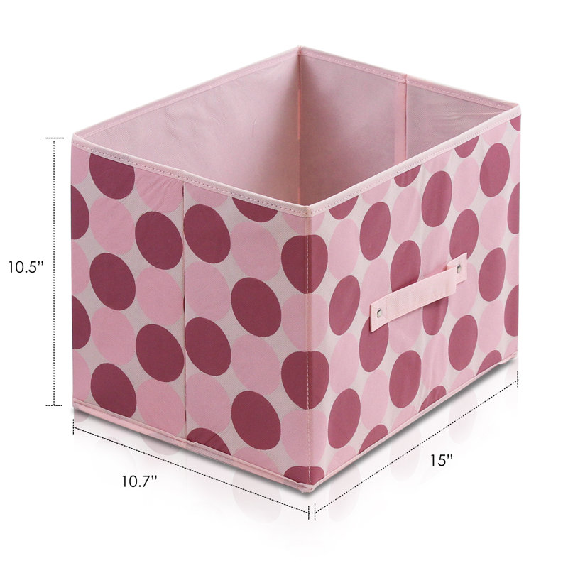 Rebrilliant Fabric Bin, Cherry Pink