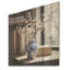 A Simple Soft Grey Bluebonnet Bouquet I - Bouquet d'art mural en bois sur bois de pin naturel-433406966