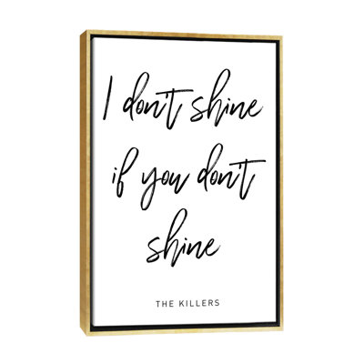 "Shine Killers", reproduction d’art textuel