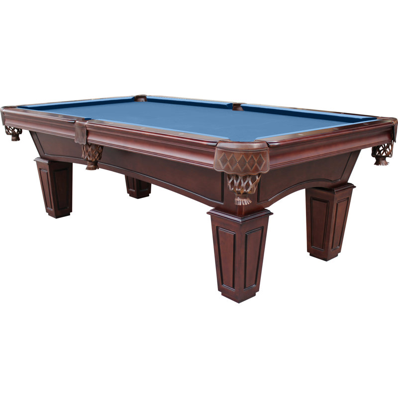 Table de billard en ardoise avec installation professionnelle St Lawrence (valeur de 895 $) incluse, Espresso, Bleu académie