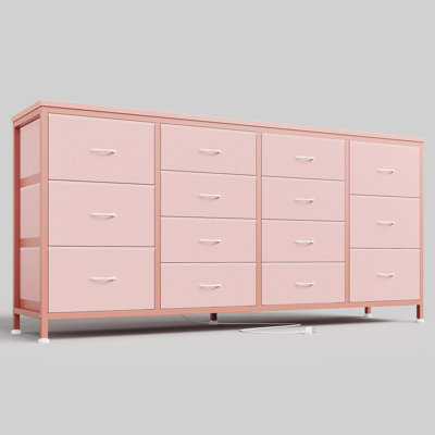 Commode 14 tiroirs, commode blanche 63 po