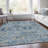 Machine Washable Indoor/Outdoor Xhevrie Denim Rug-449823862