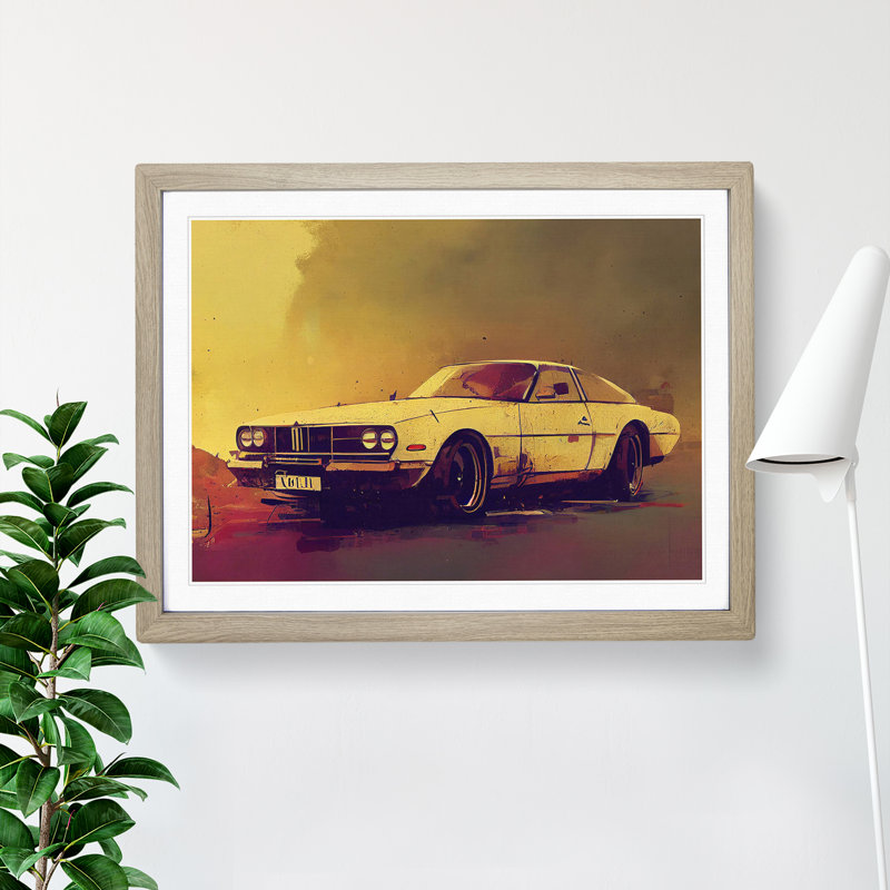 Concept Car Vol.4 - Framed Print, 34cm H x 46cm W x 2cm D, Oak