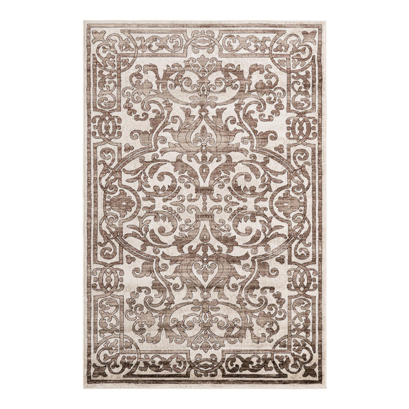 Alexzandar Ikat Indoor Rug, Rectangle 5'3" x 8'