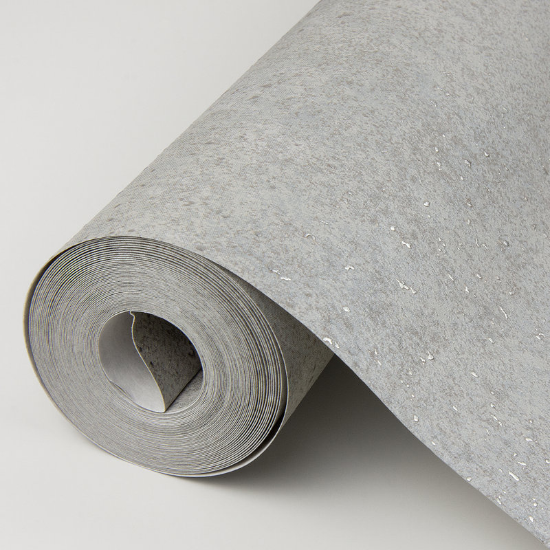 Cibola Metallic Wallpaper Roll, Gray