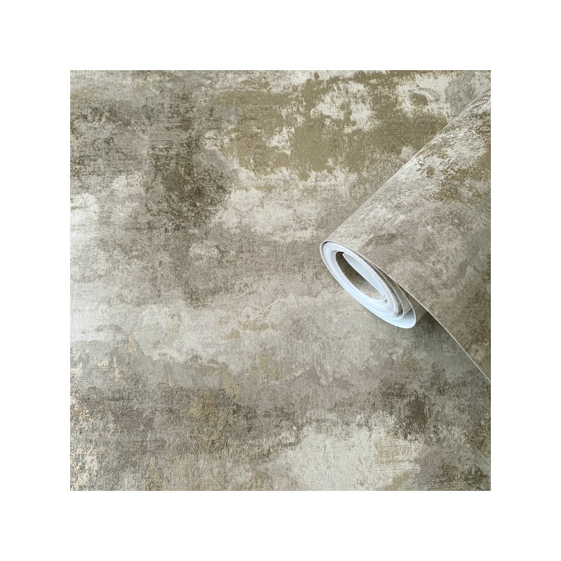 Elegance 10m x 53cm Satin Wallpaper Roll, Bronze Brown