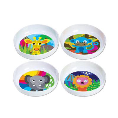 Jungle 4 Piece Cereal Bowl Set
