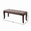 Banc capitonné Linon, tissu