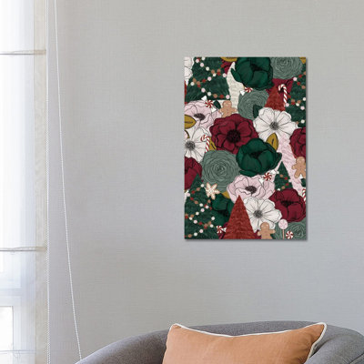 Festive Florals by Katie Bryant - Wrapped Canvas Gallery-Wrapped Canvas Giclée