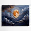 «Thanksgiving Harvest Moon», art mural en métal gris-1888088791