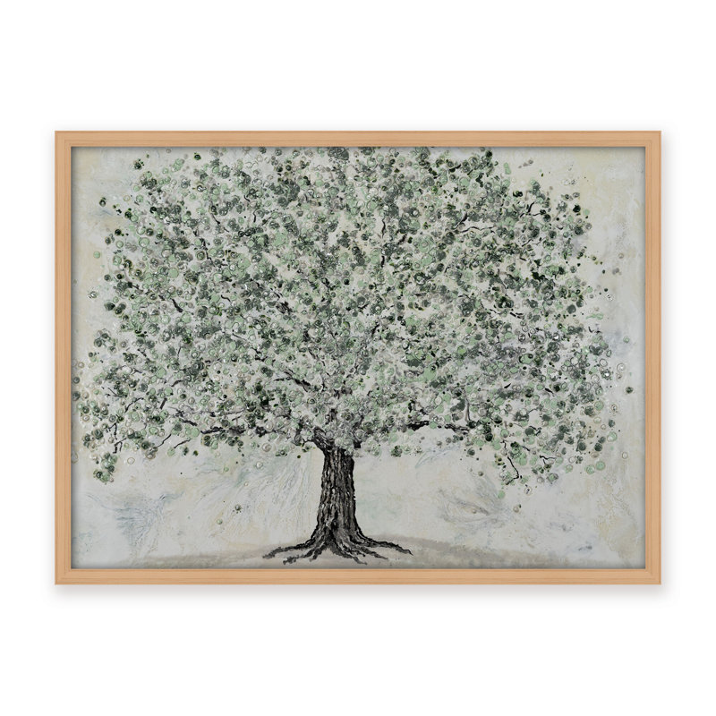 Nature Inspired "Radiant Renewal" Canvas Wall Art By , 12" H x 16" W, Framed Matted Print, Black