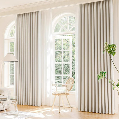 Polyester Room Darkening Curtain Pair