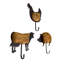 Ensemble de 3 crochets muraux Farm Farm