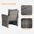 Wicker 4 - Person Patio Conversation Set-96068197