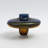 Low Amber Over Cobalt Vase-71171207