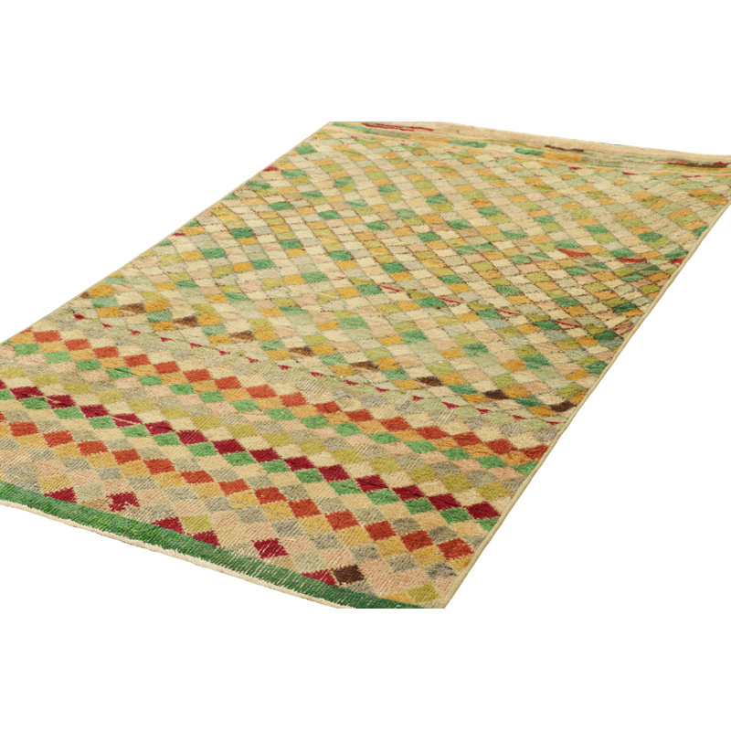 One-of-a-Kind 3’x5’2” Hand Knotted Area Rug