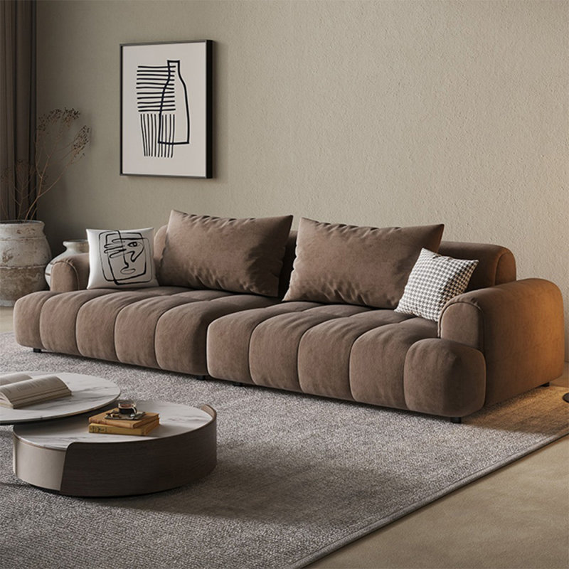 Coussin modulaire 100% polyester Coffee, H 29,92 po x l 98,43 po x P 37,4 po, 3, Café
