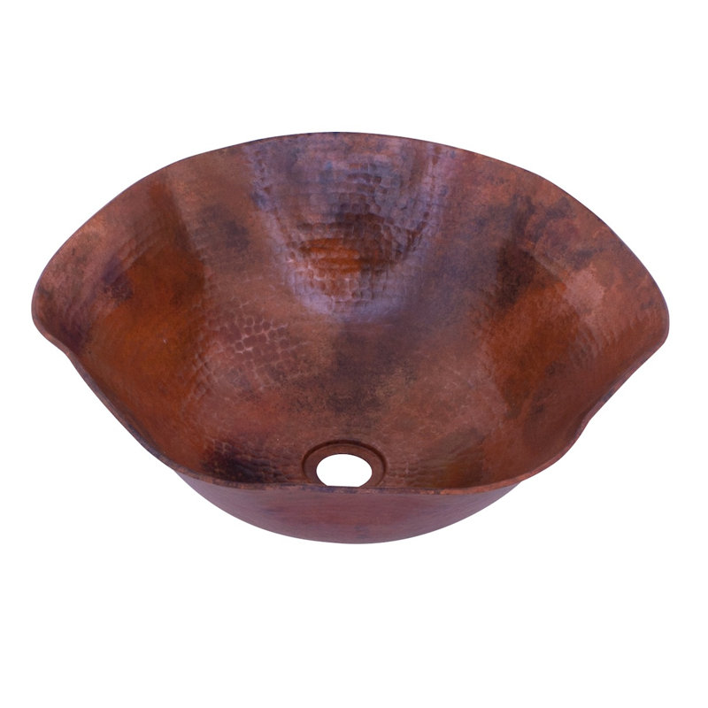 Novatto 16'' Copper Specialty Bathroom Sink, Natural