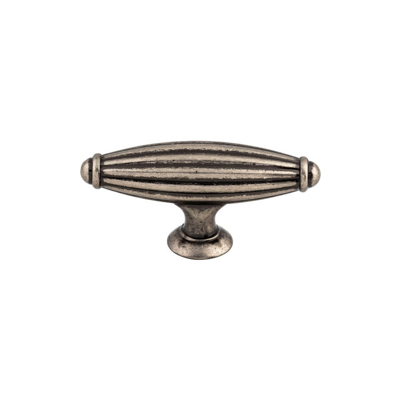 Tuscany 2 5/8" Length Bar Knob, Pewter Antique, 2 5/8" Length