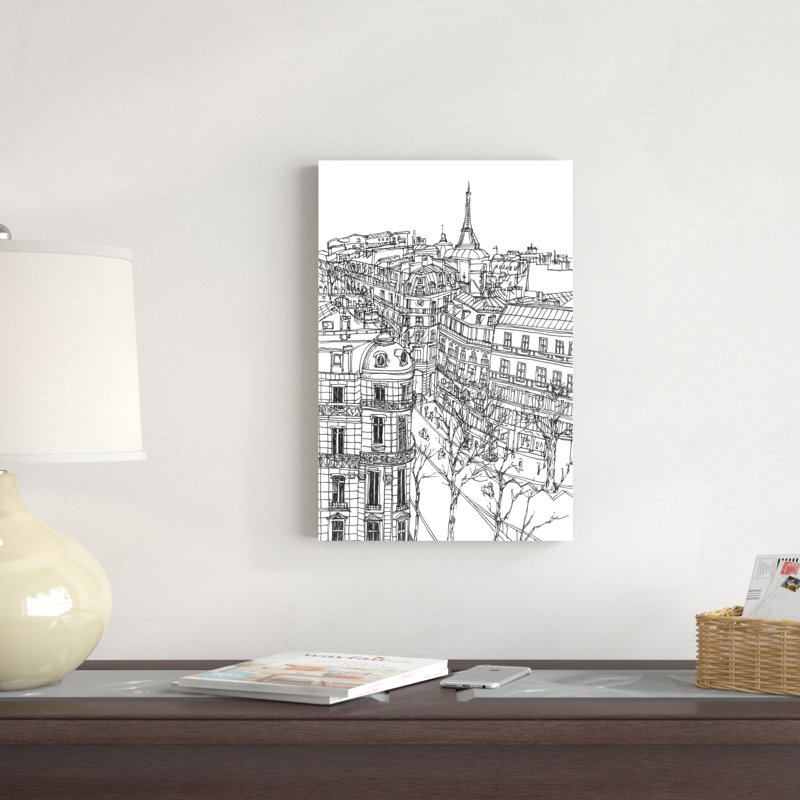B&W City Scene IX, H 18 po x l 12 po x P 1,25 po