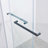 56-60"W X 60"H Frameless Double Sliding Tub Shower Door, 304 Stainless Steel, 5/16" (8Mm) Thick SGCC Tempered Clear Glass.