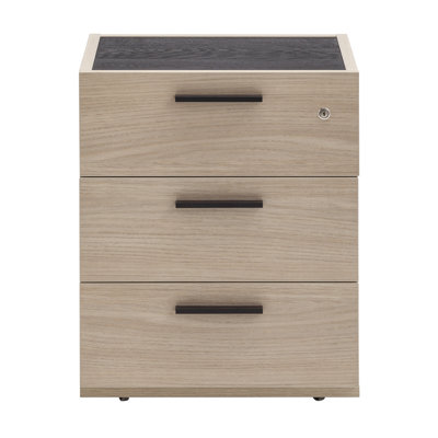Davinci 50cm Wide 3 -Drawer Mobile File Cabinet