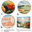 «Minimalist Colorful Mountain Valley I - Meadow», art mural-1519306696-1519306697