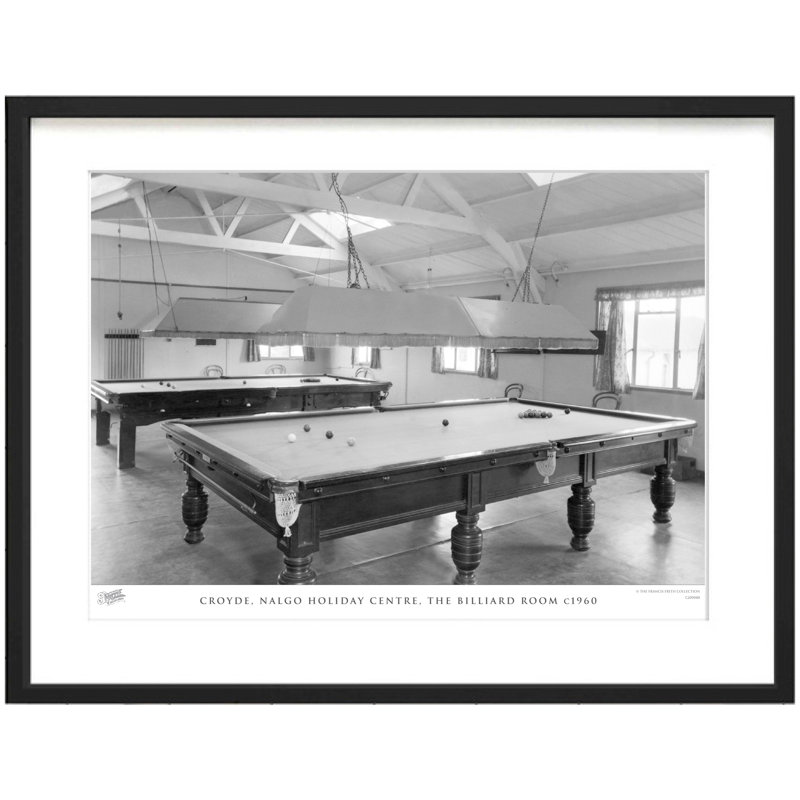 Croyde, Nalgo Holiday Centre, The Billiard Room C1960 - Single Picture Frame Print, 45cm H x 60cm W x 2.3cm D
