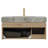 36" Floating Bathroom Vanity with Ceramic Sink & Storage