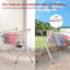 Séchoir à linge, séchoir à linge pliant robuste pour une utilisation extérieure à l'intérieur, acier inoxydable extensible de 50,4 à 78,7 po, conception peu encombrante, porte-linge pliable