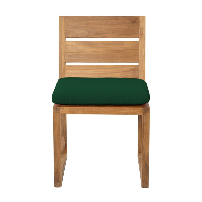 Chaise de terrasse avec coussin Uvita, Vert forêt