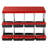 8-Compartment Chicken Nest Box Mental Box with Inclined Nesting Boxes