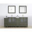  Ensemble de meuble-lavabo double 84 "avec miroir 84"-106870355