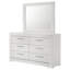 Commode 6 tiroirs avec miroir Leigh-756570156