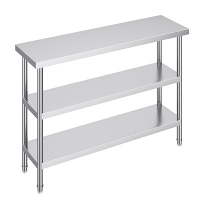 Table de préparation en acier inoxydable