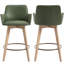 Tabouret de comptoir pivotant en cuir Ashwood-469968456