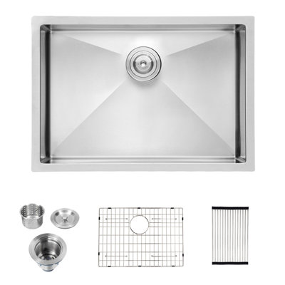 30 Inch Undermount Sink - 30"X18"X10" Undermount Stainless Steel Kitchen Sink 16 Gauge 10 Inch Deep Single Bowl Kitchen Sink Basin
