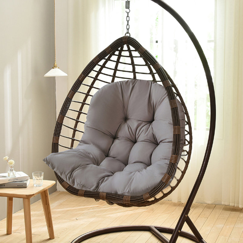 Outdoor Seat Cushion, Dark Grey