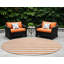 Tapis d'intérieur rond 8 po Salmon