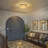 Antique Bronze Round Led Crystal Flush Mount