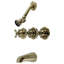 Robinet de baignoire et de douche avec valve brute, garniture et inverseur-429513535
