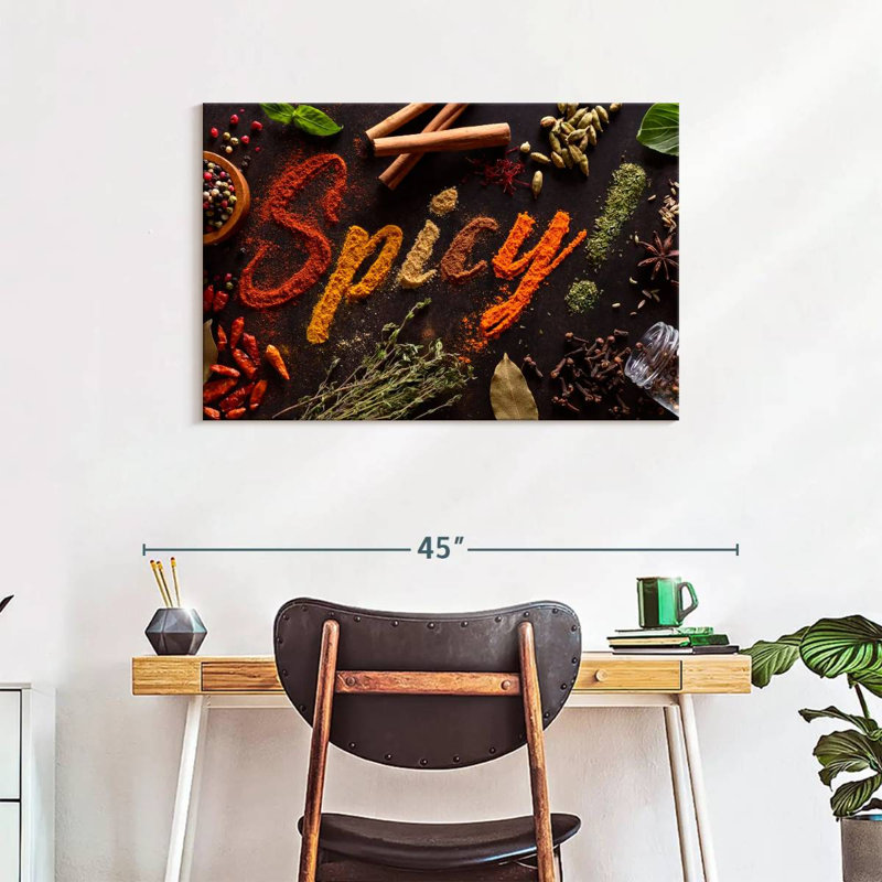 Yarlin Spicy Typography, 24" H x 36" W